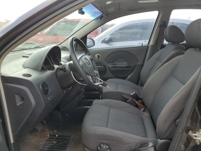 KL1TD66618B159794 - 2008 CHEVROLET AVEO BASE BLACK photo 7