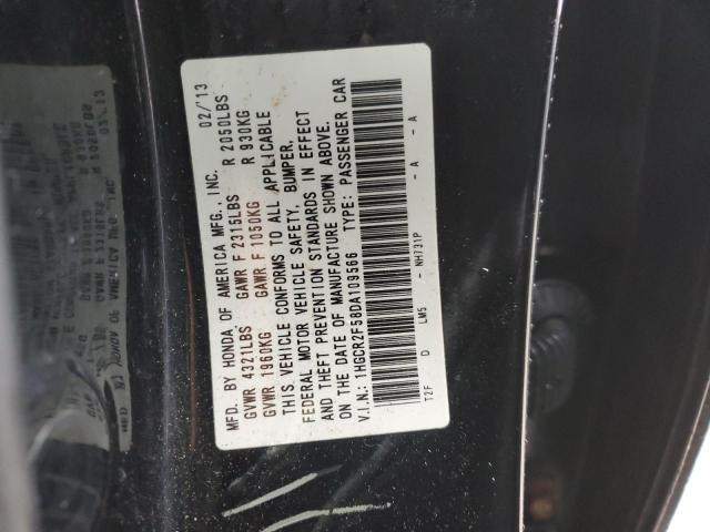 1HGCR2F58DA109566 - 2013 HONDA ACCORD SPORT BLACK photo 12