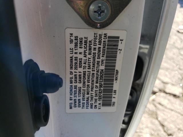 19XFB2F96FE206204 - 2015 HONDA CIVIC EXL Ağ foto 13