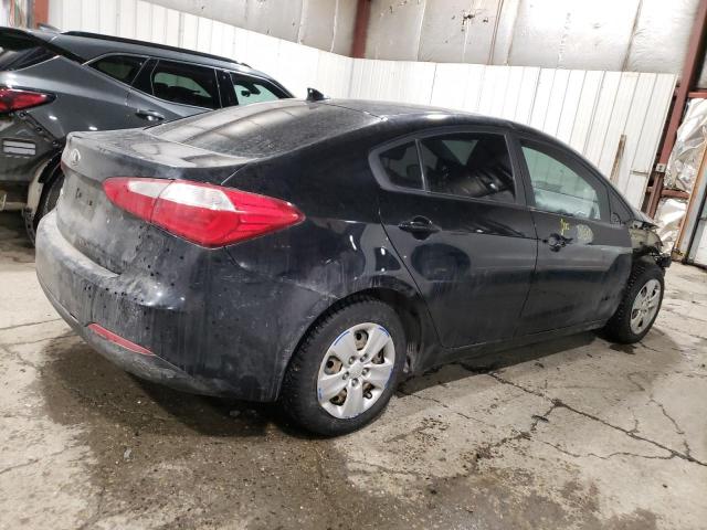 KNAFK4A66E5096142 - 2014 KIA FORTE LX BLACK photo 3