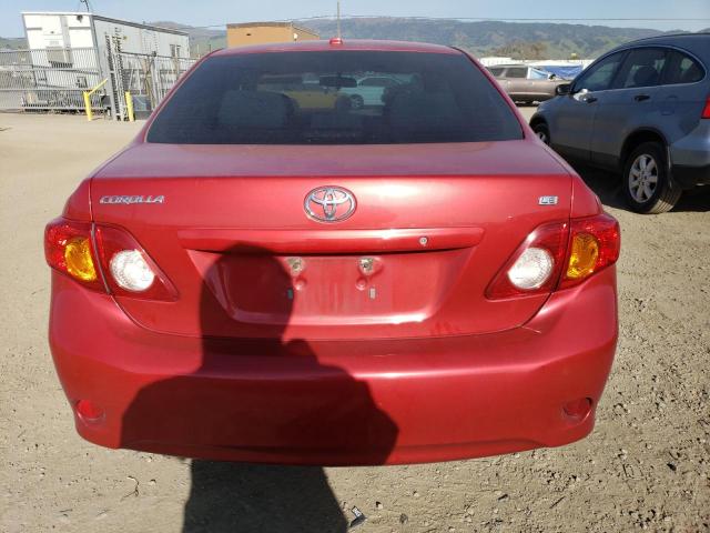 1NXBU4EE8AZ304322 - 2010 TOYOTA COROLLA BASE RED photo 6