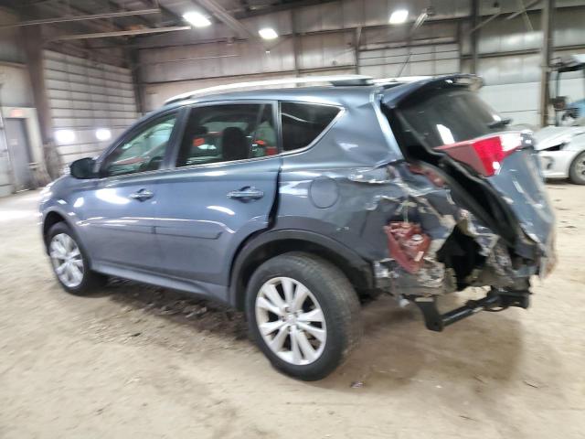 2T3DFREV1DW072786 - 2013 TOYOTA RAV4 LIMITED BLUE photo 2