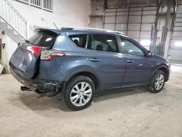 2T3DFREV1DW072786 - 2013 TOYOTA RAV4 LIMITED BLUE photo 3