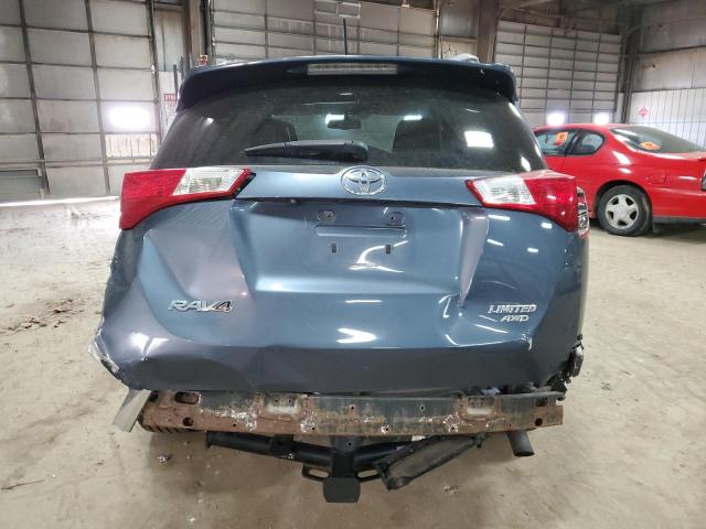 2T3DFREV1DW072786 - 2013 TOYOTA RAV4 LIMITED BLUE photo 6