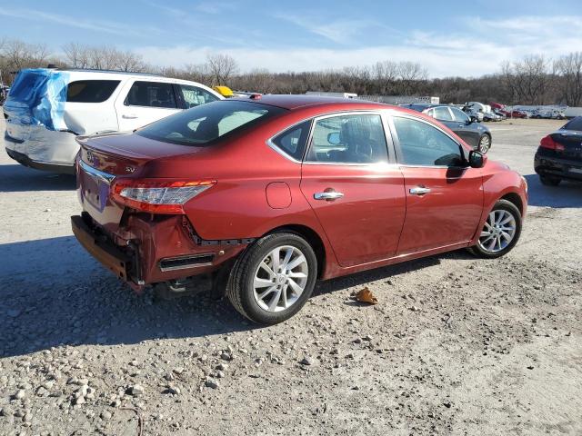 3N1AB7AP6FY368591 - 2015 NISSAN SENTRA S BURGUNDY photo 3