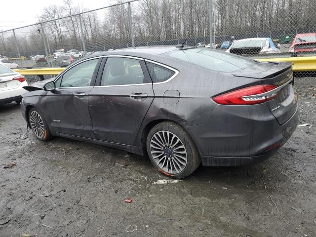 3FA6P0RU4JR116692 - 2018 FORD FUSION TITANIUM/PLATINUM HEV GRAY photo 2