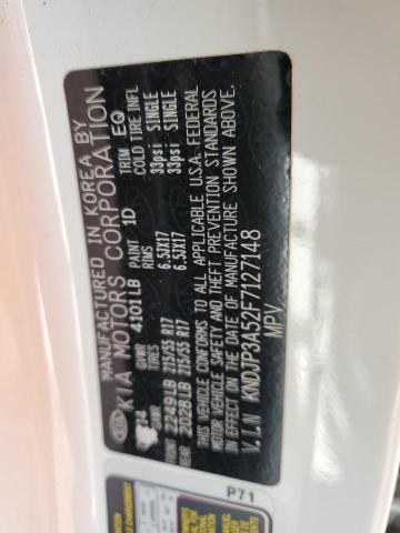 KNDJP3A52F7127148 - 2015 KIA SOUL + WHITE photo 12