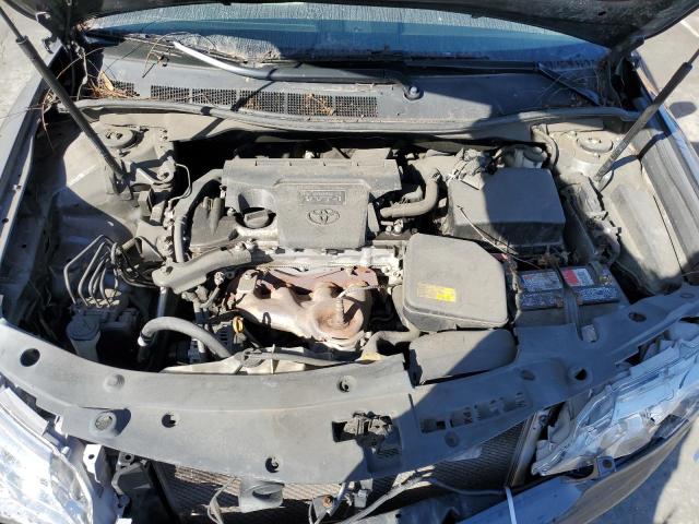 4T1BF1FK8CU585697 - 2012 TOYOTA CAMRY BASE GRAY photo 11