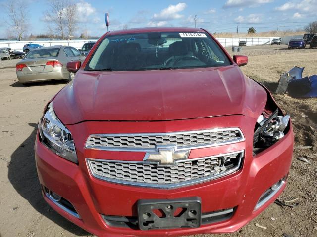 1G11J5SX6DF303238 - 2013 CHEVROLET MALIBU LTZ ბურგუნდია ფოტო 5