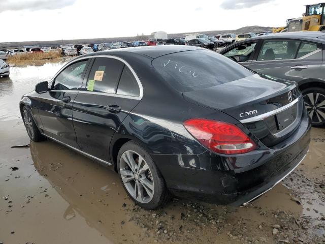 55SWF4JB0FU089822 - 2015 MERCEDES-BENZ C 300 BLACK photo 2