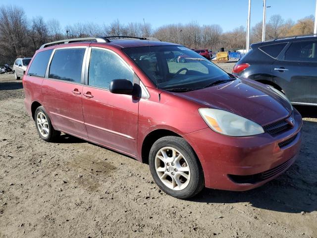 5TDBA23CX4S004244 - 2004 TOYOTA SIENNA LE BURGUNDY photo 4