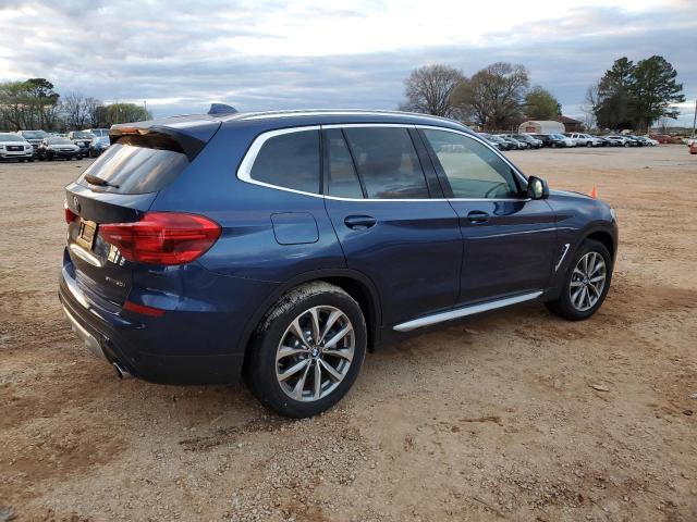 5UXTR7C51KLR49799 - 2019 BMW X3 SDRIVE30I BLUE photo 3