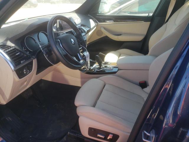 5UXTR7C51KLR49799 - 2019 BMW X3 SDRIVE30I BLUE photo 7