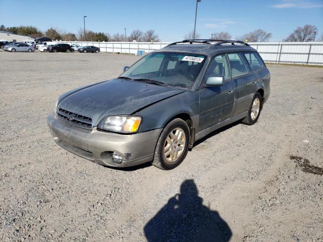 4S3BH686127603062 - 2002 SUBARU LEGACY OUTBACK LIMITED GREEN photo 1