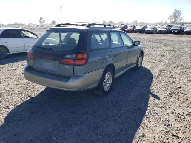4S3BH686127603062 - 2002 SUBARU LEGACY OUTBACK LIMITED GREEN photo 3