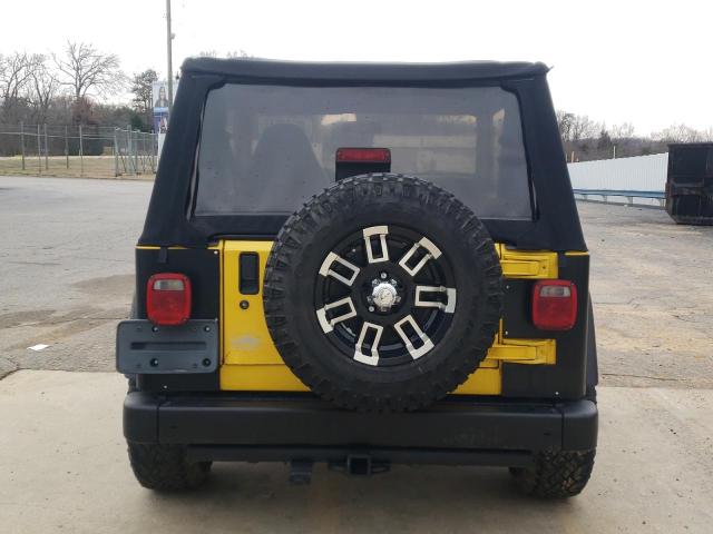 1J4FA49S12P700486 - 2002 JEEP WRANGLER / SPORT YELLOW photo 6