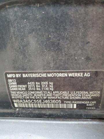 WBA3A5C55EJ463605 - 2014 BMW 328 I GRAY photo 12