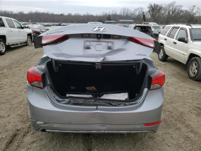 5NPDH4AEXFH612259 - 2015 HYUNDAI ELANTRA SE SILVER photo 6