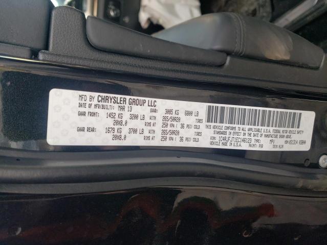 1C4RJFJT1EC146123 - 2014 JEEP GRAND CHER SUMMIT შავი ფოტო 13