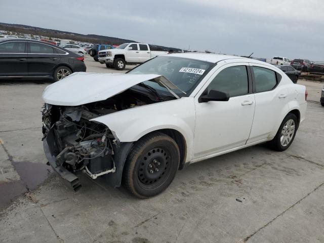 1C3CDZAB5DN568389 - 2013 DODGE AVENGER SE WHITE photo 1