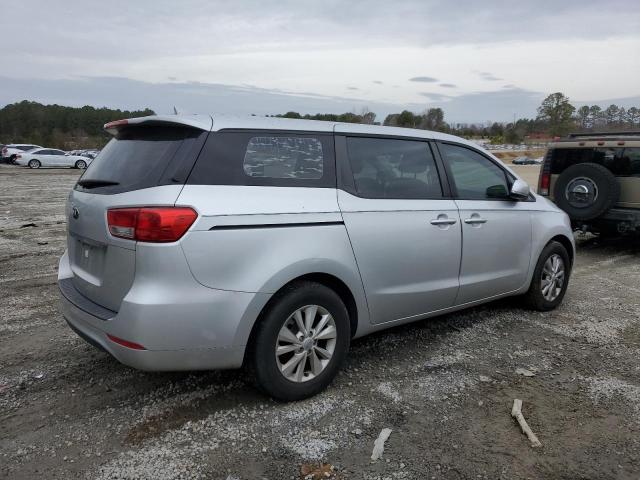 KNDMA5C16H6269838 - 2017 KIA SEDONA L SILVER photo 3