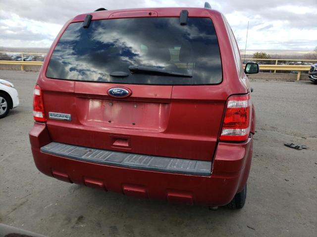 1FMCU0D70CKA91851 - 2012 FORD ESCAPE XLT RED photo 6