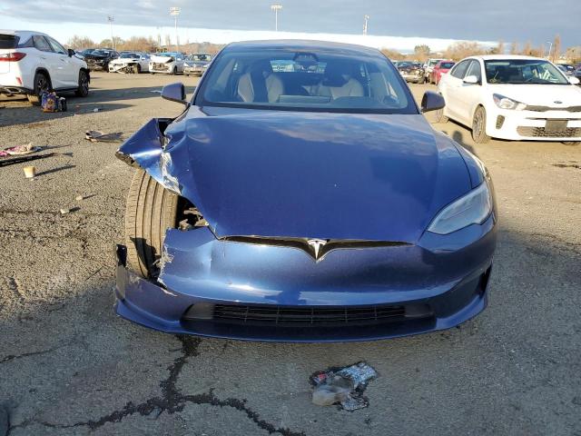 5YJSA1E53MF433545 - 2021 TESLA MODEL S BLUE photo 5