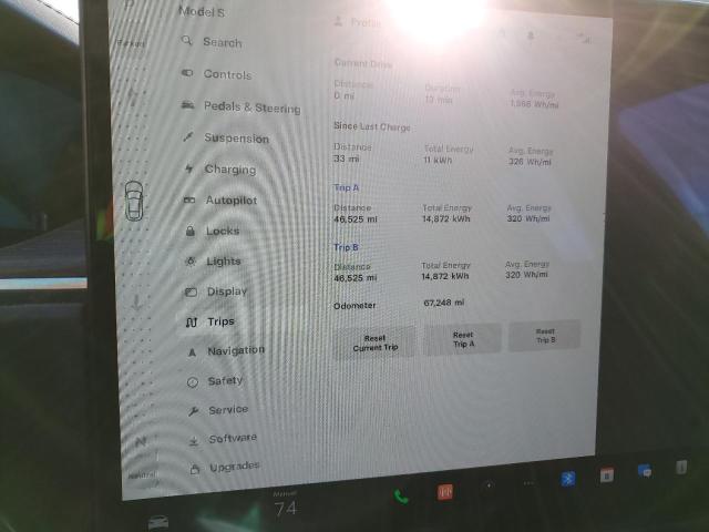 5YJSA1E53MF433545 - 2021 TESLA MODEL S 蓝色 照片 9