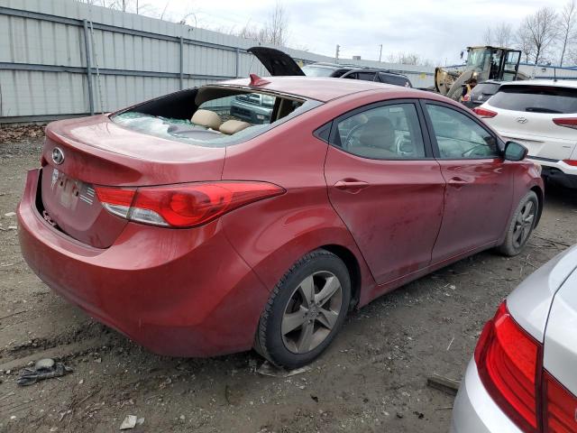 KMHDH4AE0BU137099 - 2011 HYUNDAI ELANTRA GLS RED photo 3