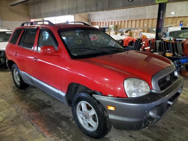 KM8SC73E74U792626 - 2004 HYUNDAI SANTA FE GLS RED photo 4