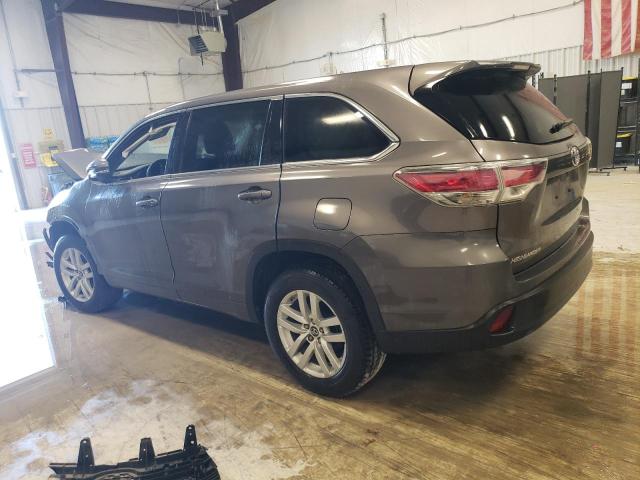 5TDZARFH3GS022863 - 2016 TOYOTA HIGHLANDER LE GRAY photo 2