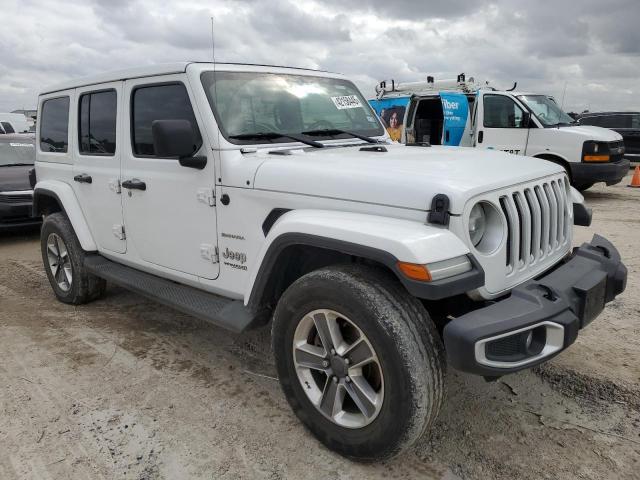 1C4HJXEG3MW513230 - 2021 JEEP WRANGLER U SAHARA WHITE photo 4