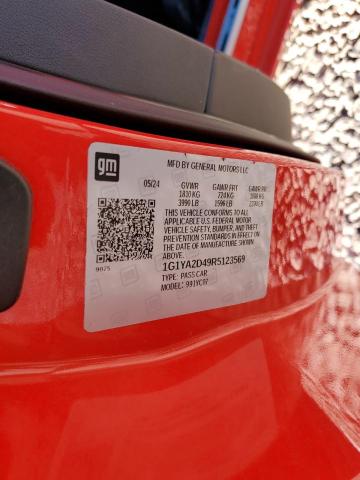 1G1YA2D49R5123569 - 2024 CHEVROLET CORVETTE STINGRAY 1LT RED photo 13