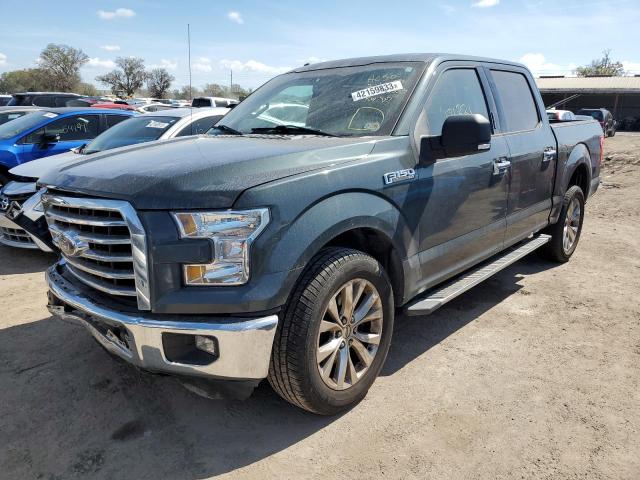 1FTEW1CF5FFC85553 - 2015 FORD F-150 SUPERCREW GRAY photo 1