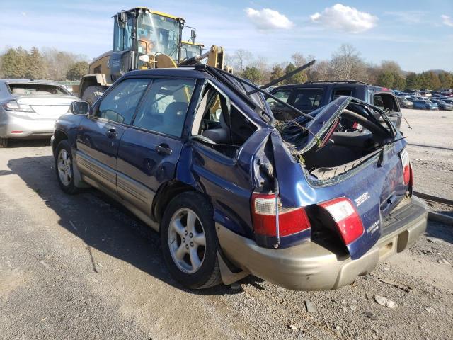 JF1SF65511H724299 - 2001 SUBARU FORESTER S ლურჯი ფოტო 2