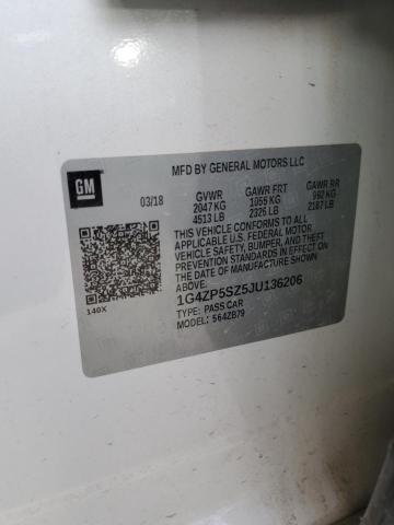 1G4ZP5SZ5JU136206 - 2018 BUICK LACROSSE ESSENCE WHITE photo 12