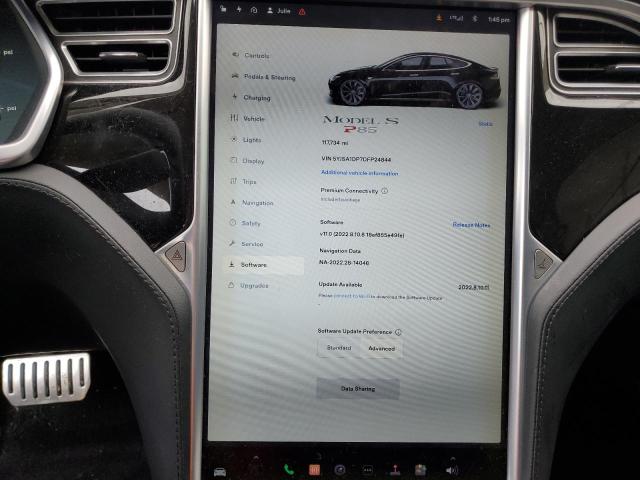 5YJSA1DP7DFP24844 - 2013 TESLA MODEL S Սև լուսանկար 9