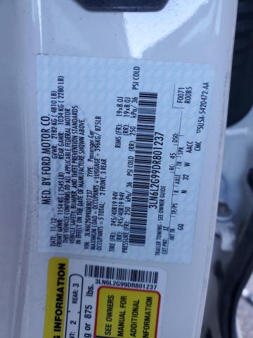 3LN6L2G99DR801237 - 2013 LINCOLN MKZ WHITE photo 12