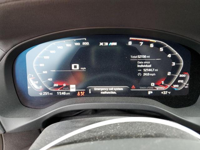5YMTS0C03M9F04458 - 2021 BMW X3 M COMPETITION BLACK photo 9