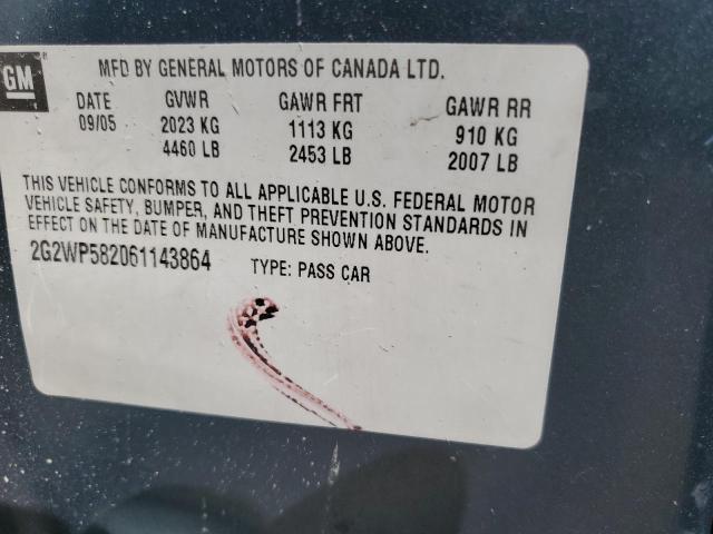 2G2WP582061143864 - 2006 PONTIAC GRAND PRIX 灰色 照片 13