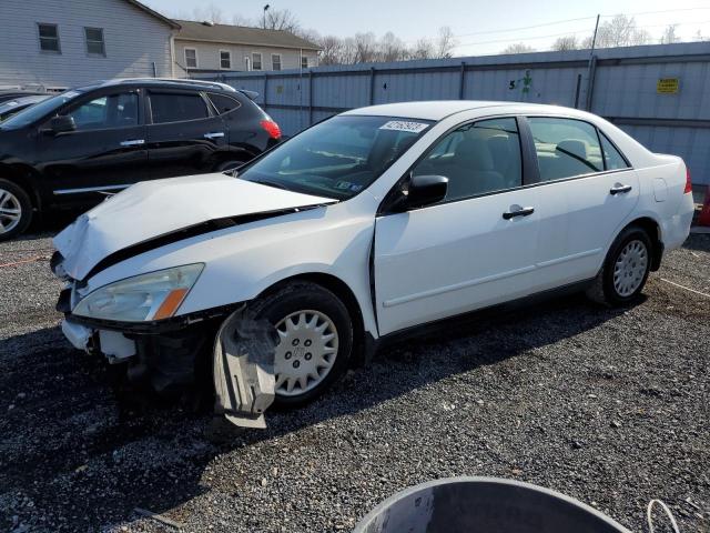 1HGCM56117A097309 - 2007 HONDA ACCORD VALUE WHITE photo 1