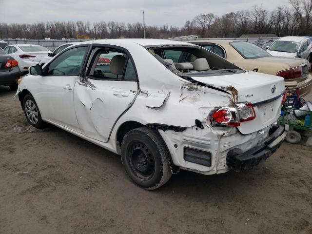 2T1BU4EEXBC683617 - 2011 TOYOTA COROLLA BASE WHITE photo 2