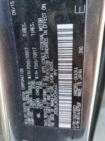 JTEBU5JR3G5285647 - 2016 TOYOTA 4RUNNER SR5/SR5 PREMIUM 石墨色 照片 13