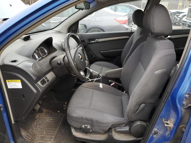 KL1TD56677B045808 - 2007 CHEVROLET AVEO BASE BLUE photo 7