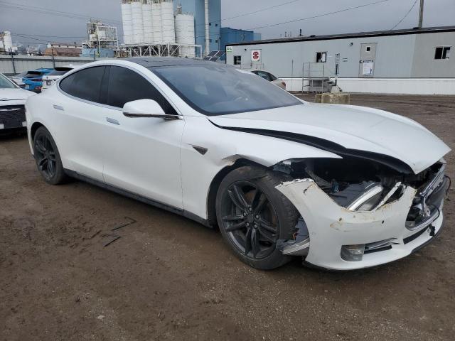 5YJSA1E26FF117923 - 2015 TESLA MODEL S Սպիտակ լուսանկար 4