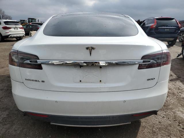 5YJSA1E26FF117923 - 2015 TESLA MODEL S Սպիտակ լուսանկար 6