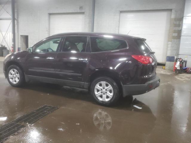 1GNLVEED1AS144421 - 2010 CHEVROLET TRAVERSE LS BURGUNDY photo 2