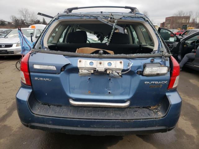 4S4BP61C687349436 - 2008 SUBARU OUTBACK 2.5I BLUE photo 6