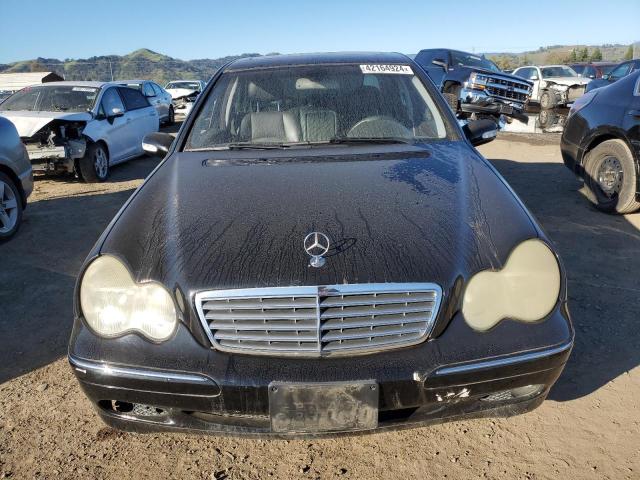 WDBRF61J44A553474 - 2004 MERCEDES-BENZ C 240 BLACK photo 5