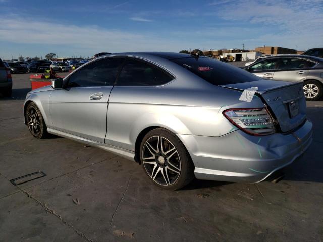 WDDGJ5HB5DF967307 - 2013 MERCEDES-BENZ C 350 SILVER photo 2